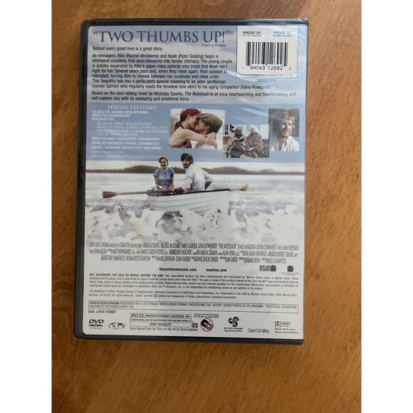 The Notebook DVD - The Notebook Movie Ryan Gosling Rachel McAdams - NEW SEALED - Picture 2 of 2
